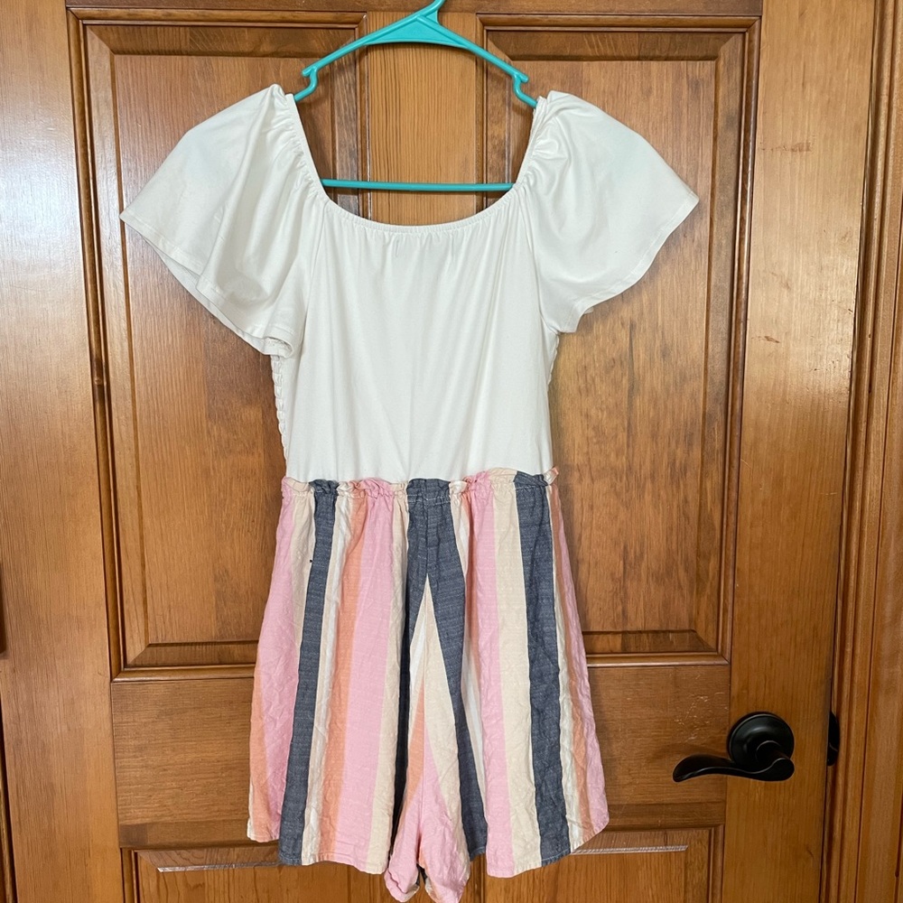 Colorful Striped Romper